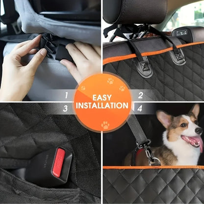 Transform Your Car with Our Premium Waterproof Dog Hammock Seat Cover - Perfect for Medium Breeds!