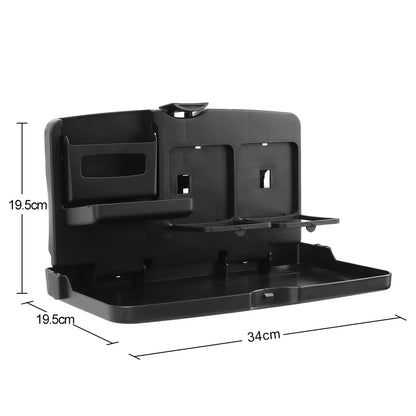 Versatile Car Back Seat Dining Tray - Foldable Table for Food, Drinks, and Devices