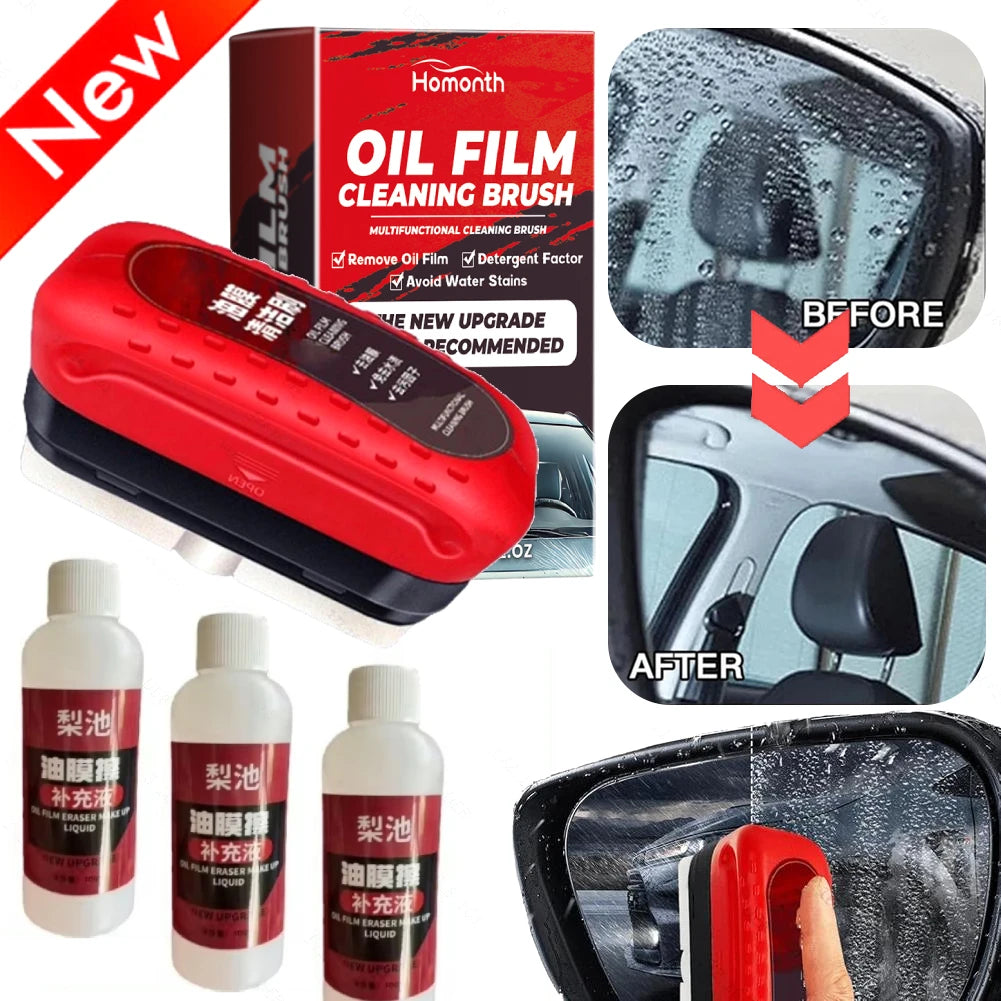 Revolutionary Car Glass Oil Film Remover - Ultimate Windshield Cleaning Sponge for Crystal Clear Visibility