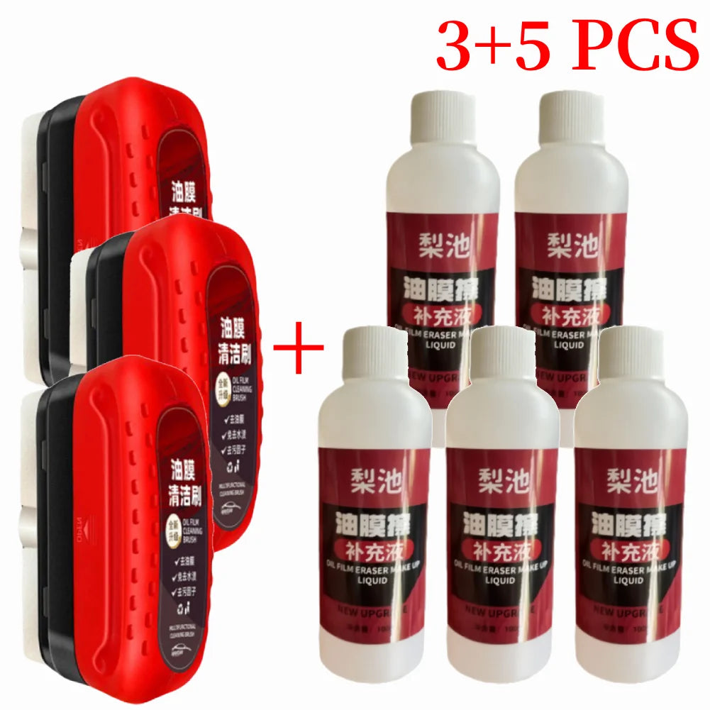 Revolutionary Car Glass Oil Film Remover - Ultimate Windshield Cleaning Sponge for Crystal Clear Visibility
