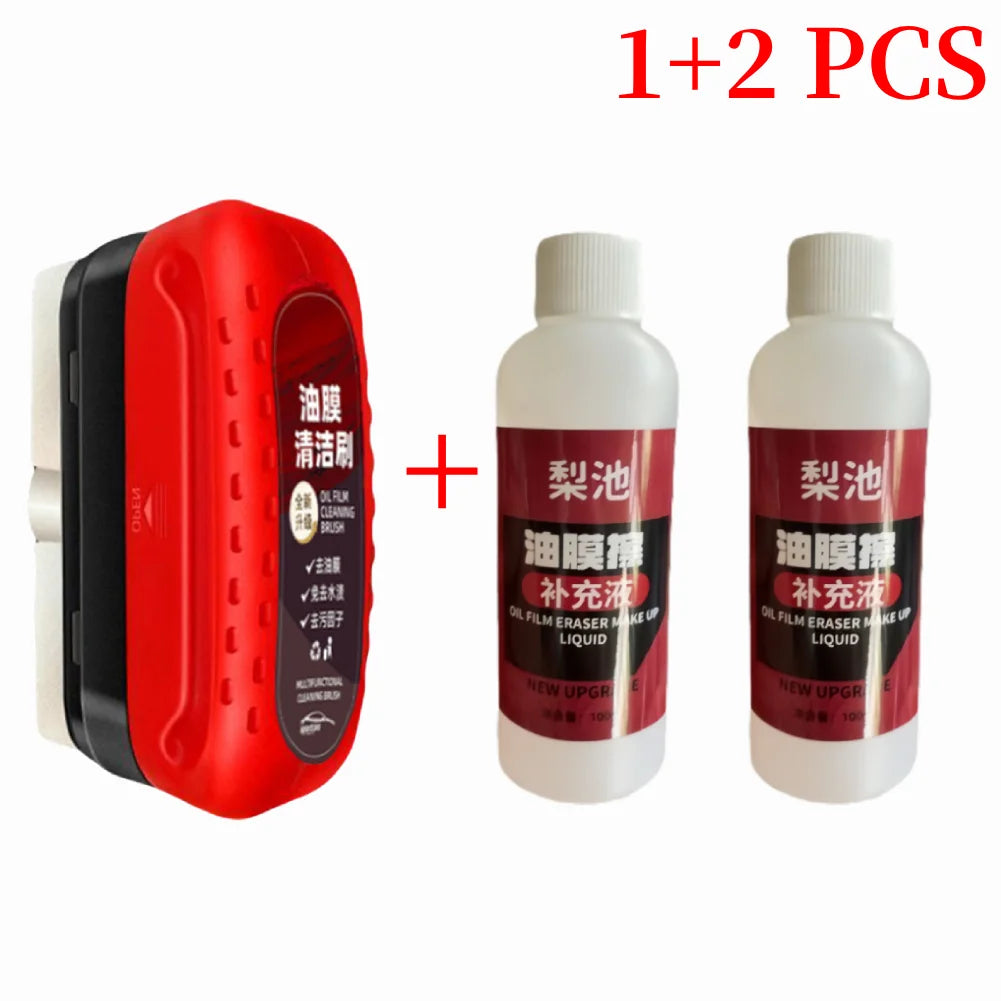 Revolutionary Car Glass Oil Film Remover - Ultimate Windshield Cleaning Sponge for Crystal Clear Visibility